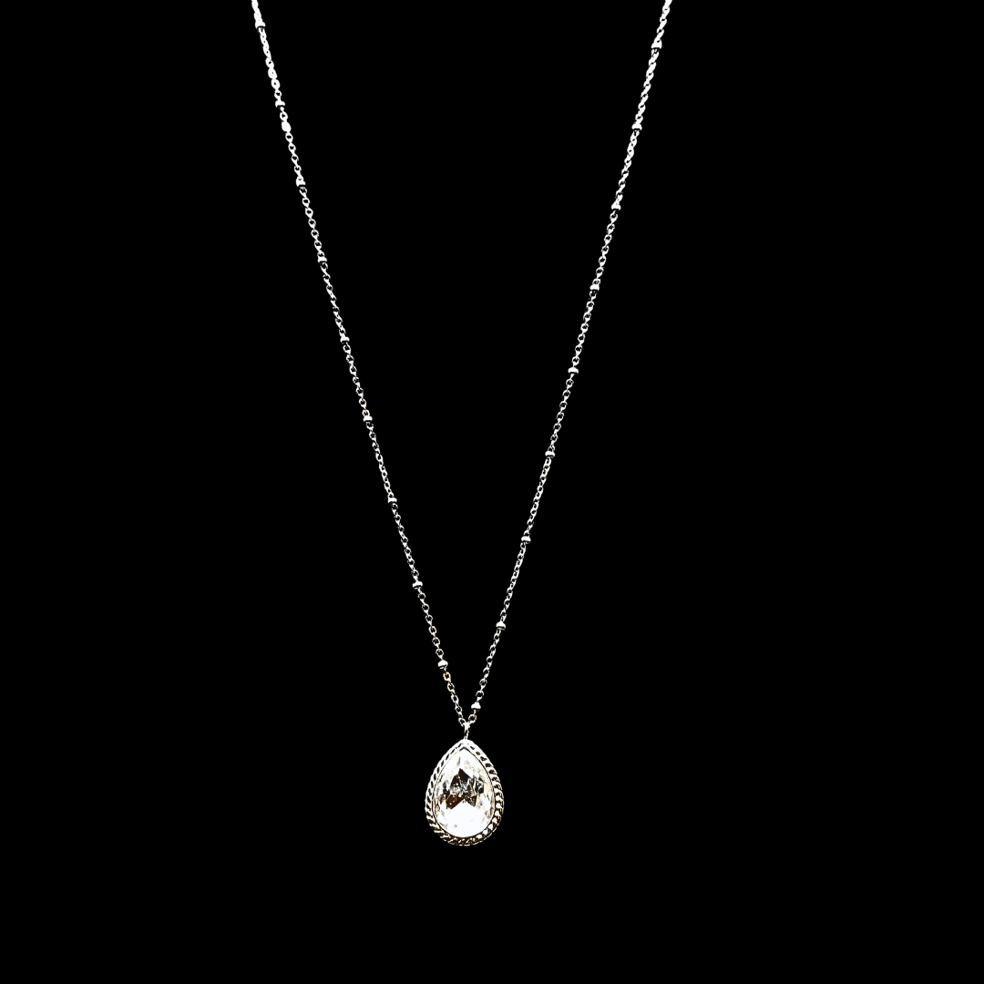 Collier en acier inoxydable strass
