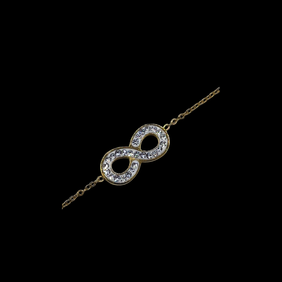 Collier en acier inoxydable avec strass