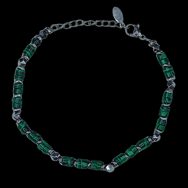Bracelet perle verte