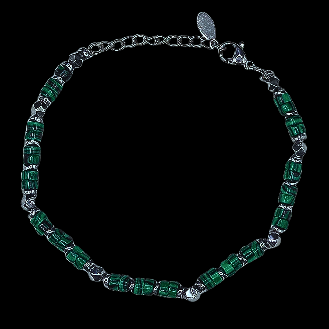 Bracelet perle verte