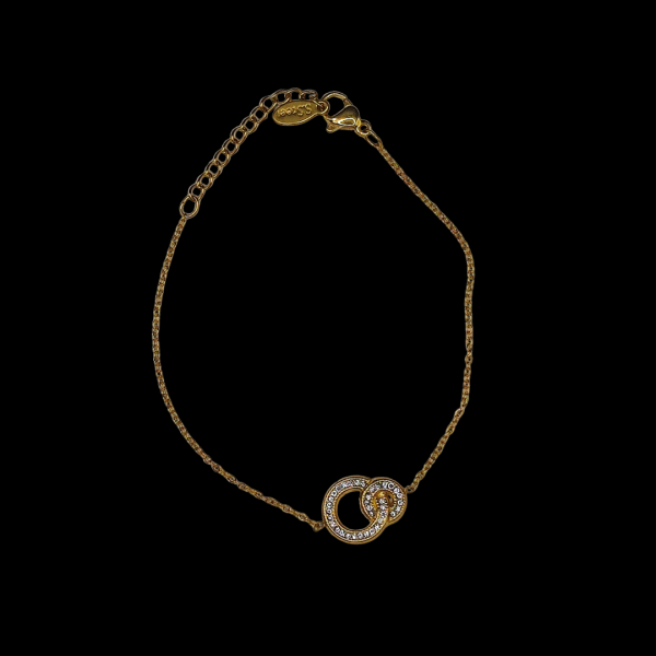 Bracelet en acier inoxydable avec strass