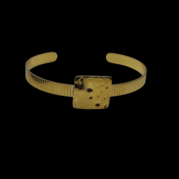 Bracelet en acier inoxydable doré