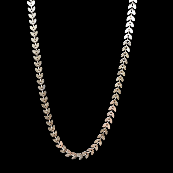 Collier en acier inoxydable argenté