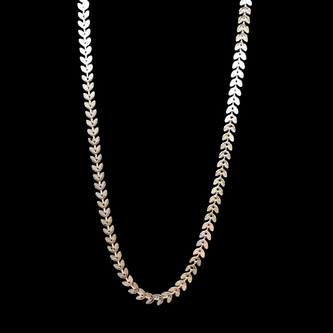 Collier en acier inoxydable argenté et original