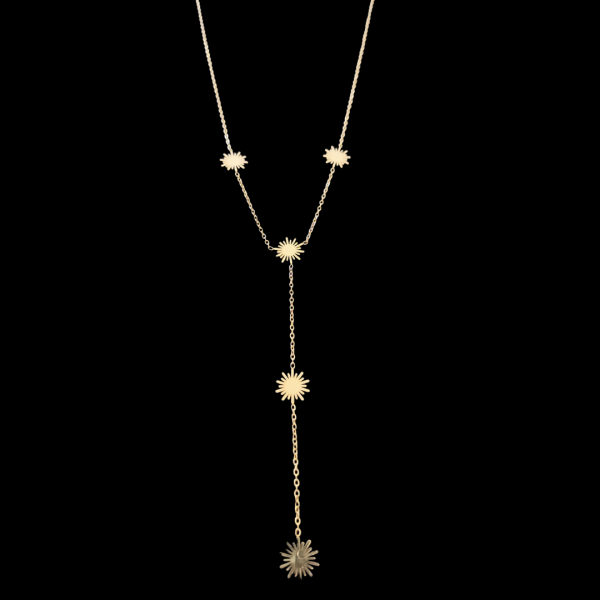 Collier en acier inoxydable doré décolleté