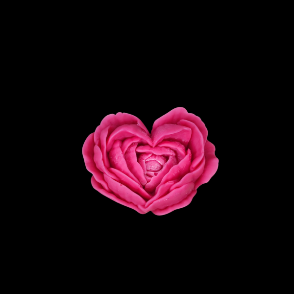 Fondant parfumé en forme de coeur fleur