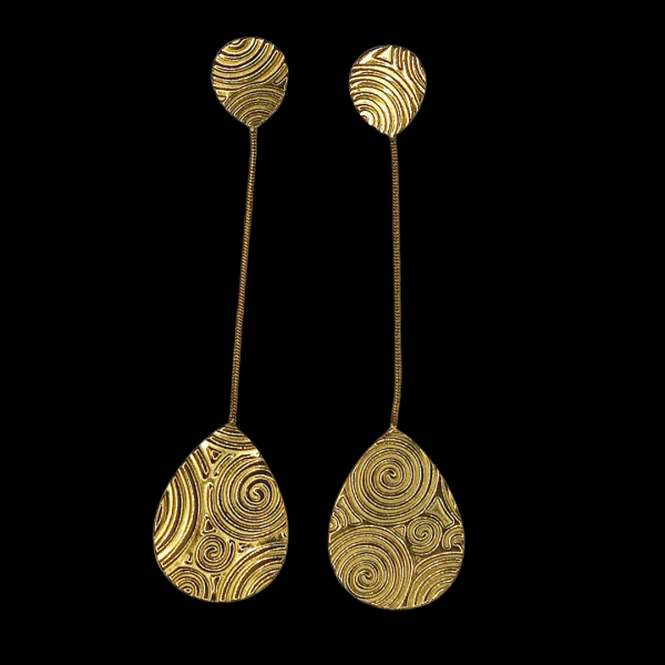 Boucles d'oreille en acier inoxydable pendantes
